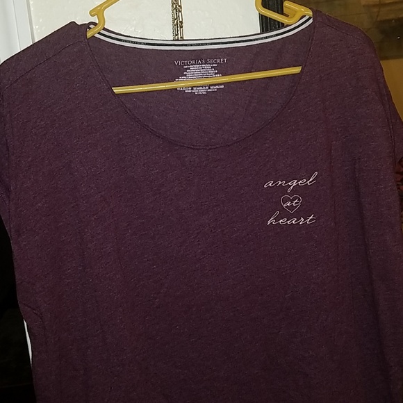 Short Sleeve Sleep Shirt "Angel at heart" - Picture 3 of 4